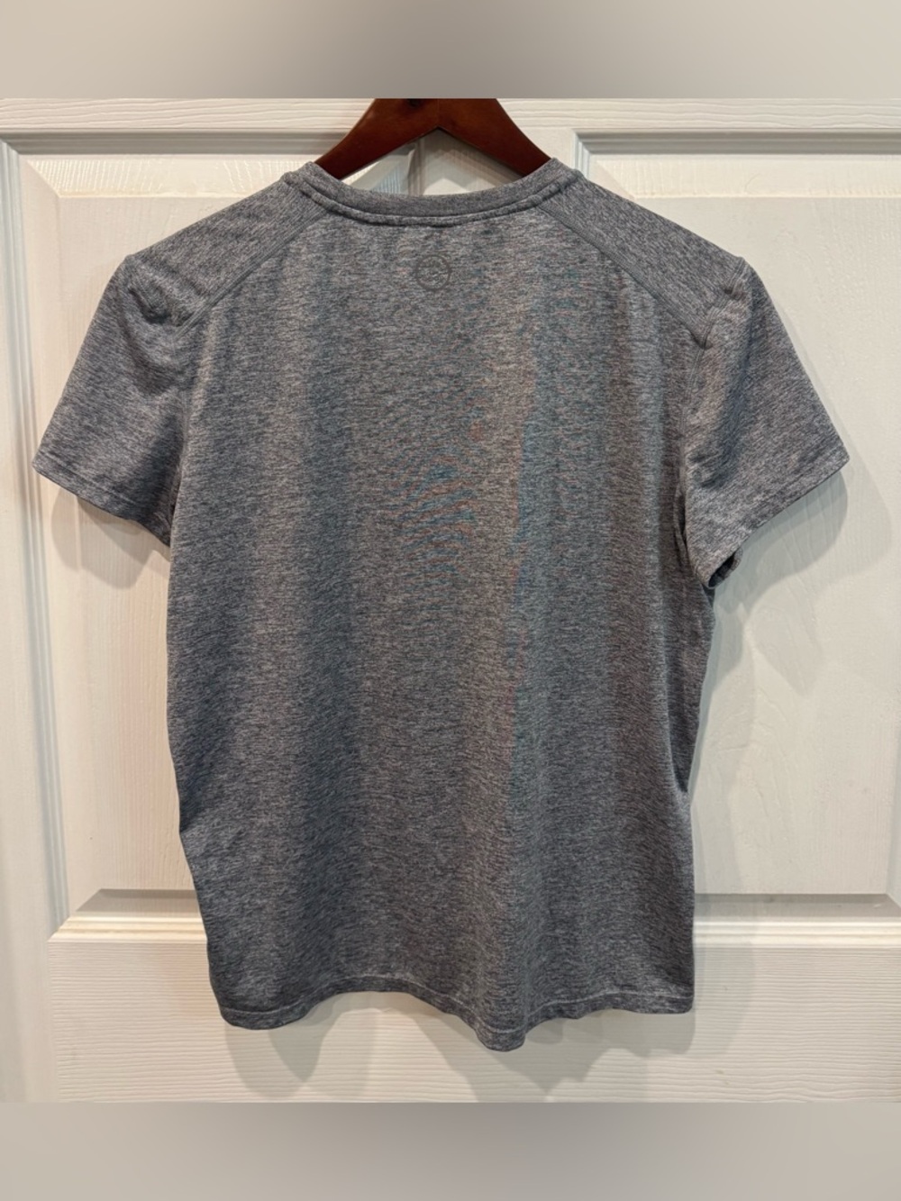 Life is Good Active Short Sleeve Tee Women’s Size M Sunset Palm Gray Heathered - Picture 2 of 7